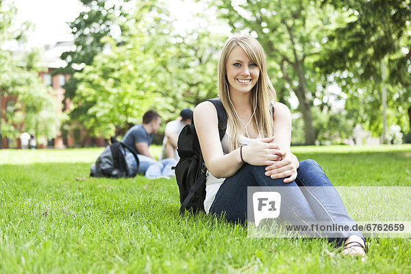 Portrait of female student on campus