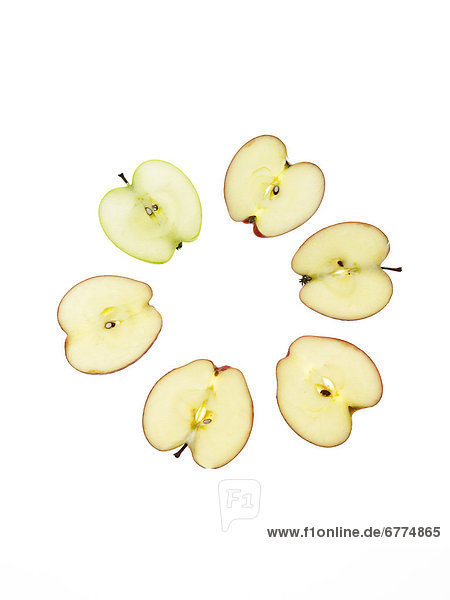 Scheibe  weiß  Hintergrund  Apfel  Blechkuchen