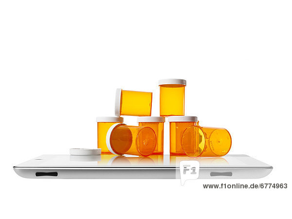Pille Tablet PC schießen Studioaufnahme
