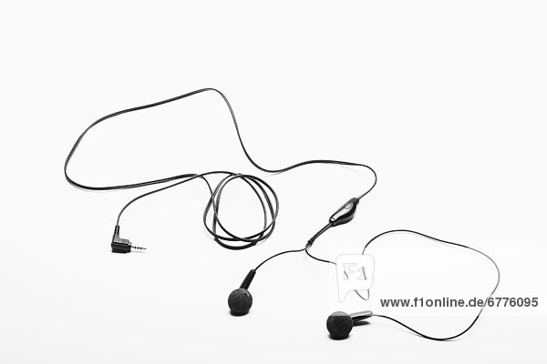 Studio shot of mp3 headphones