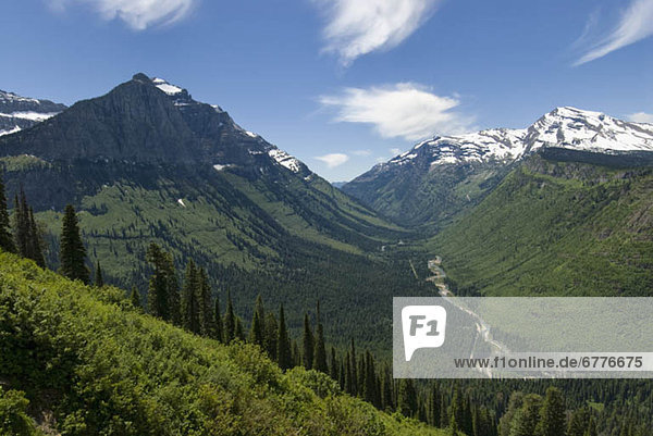 Vereinigte Staaten von Amerika  USA  Landschaftlich schön  landschaftlich reizvoll  Glacier Nationalpark