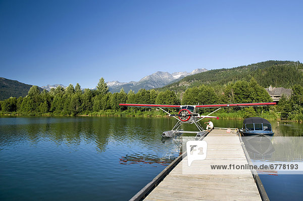 Float plane service on Green Lake  Whistler  British Columbia