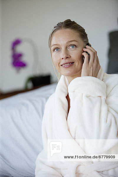 Portrait of mature woman with mobile phone