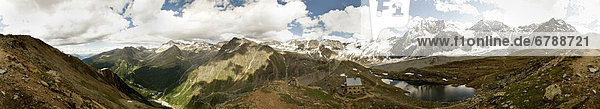 Panorama im Nationalpark Stilfserjoch  Ortler  Vinschgau  Südtirol  Italien  Europa
