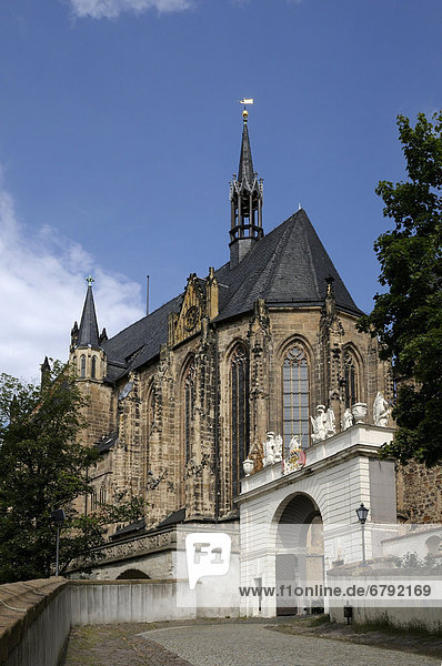 Schlosskirche und Triumphbogen  Altenburg  Thüringen  Deutschland  Europa  ÖffentlicherGrund