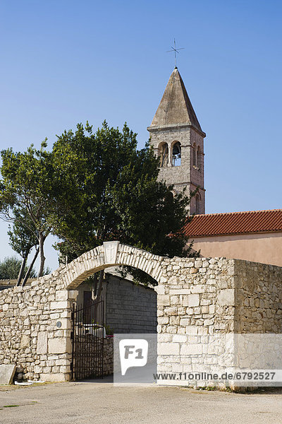 Kloster und Kirche von Kraj  Insel Pasman  Adria  Zadar  Dalmatien  Kroatien  Europa