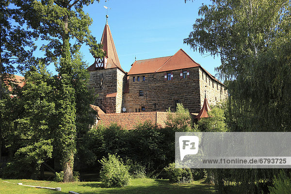 Wenzelschloss in Lauf an der Pegnitz  Landkreis Nürnberger Land  Mittelfranken  Bayern  Deutschland  Europa