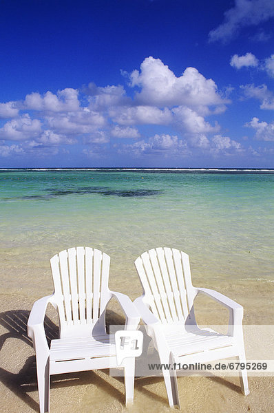 Schönheit  Stuhl  Strand  weiß