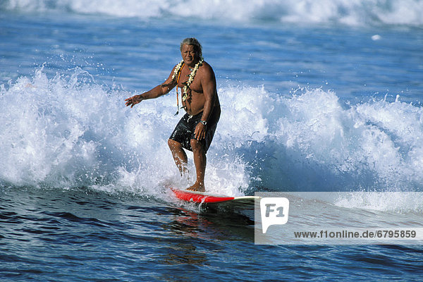 Kleidung Longtailboot lei Wellenreiten surfen Wasserwelle Welle