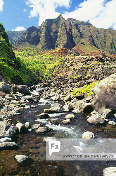 Berg ankommen Hawaii Kalalau Kauai