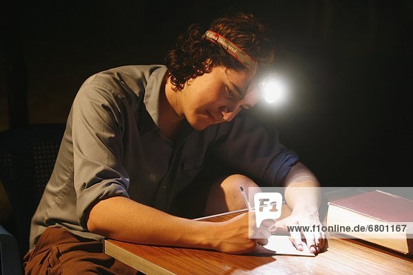 Man Writing In Book  Tasbapauni  Nicaragua