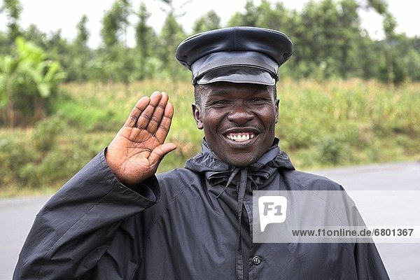 Car Park Attendant Saluting  Kenya