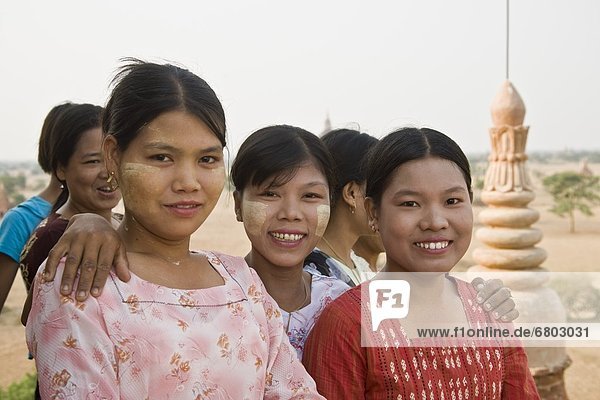 Group Of School Children  Bagan Myanmar