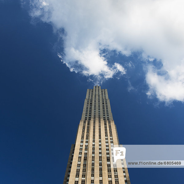 Vereinigte Staaten von Amerika  USA  niedrig  New York City  Gebäude  Ansicht  Flachwinkelansicht  Winkel