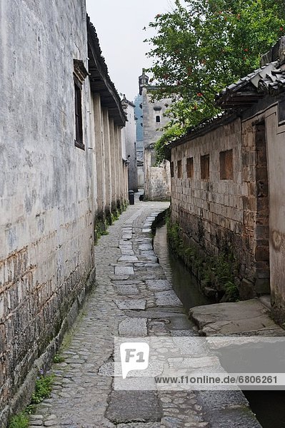 Straße  Stadt  China  antik  Anhui