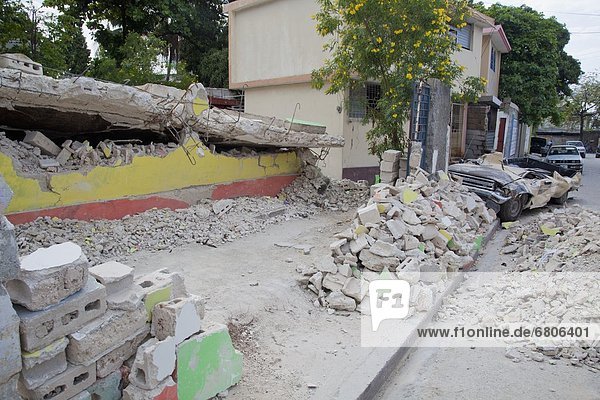 A School Is Destroyed After The Earthquake  Port-Au-Prince  Haiti