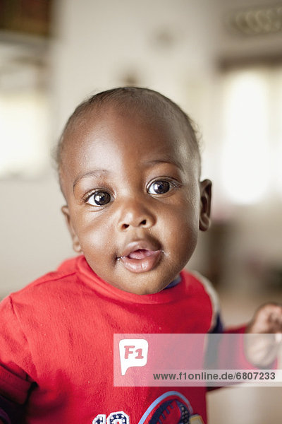 Portrait Of Ugandan Baby  Kampala Uganda Africa