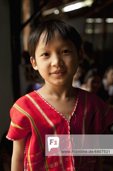 Karen Refugee Child At Mae La Refugee Camp  Mae Sot Thailand