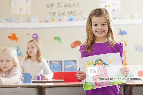 Children (4-5  6-7) during art classes