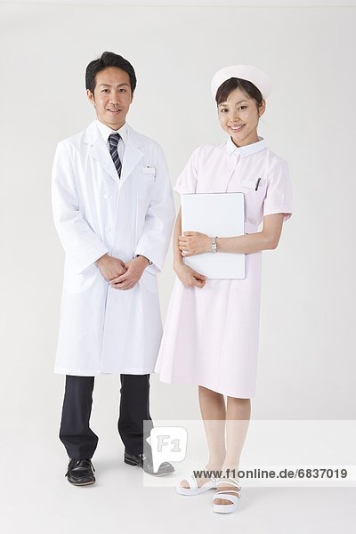 Portrait des Arztes und Krankenschwester
