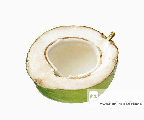 Kokosnuss  Hälfte