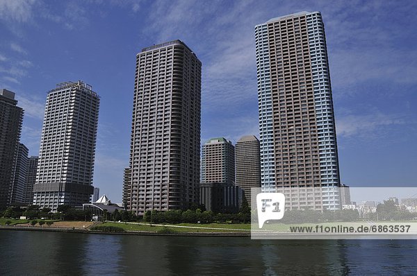 Gebäude  Fluss  Apartment  Sumida