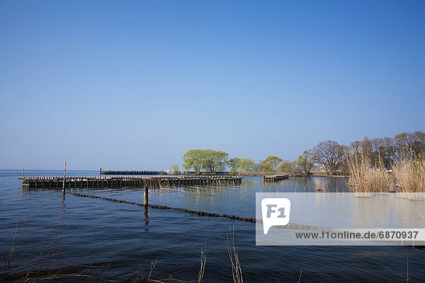 Landing Bridge in the Lake Biwa