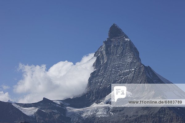 Europa Matterhorn Westalpen Schweiz Zermatt Kanton Wallis Schweizer Alpen