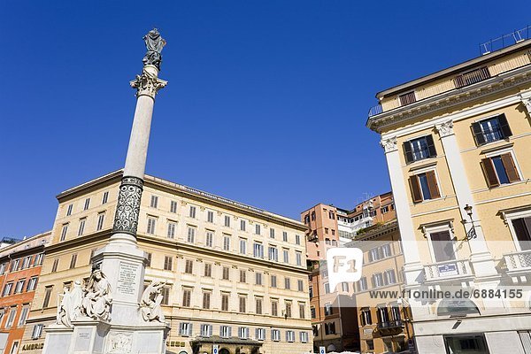Monument in Piazza di Spagna  Rome  Lazio  Italy  Europe