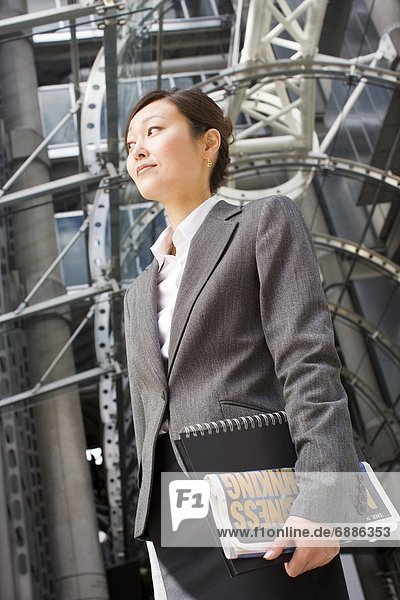Businesswoman Outside Office Building