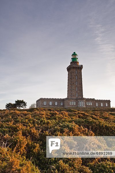 The lighthouse on the tip of Cap Frehel  Cote d'Emeraude (Emerald Coast)  Brittany  France  Europe