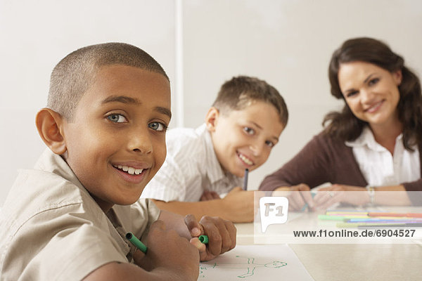 Lehrer Zeichnung Klassenzimmer Student