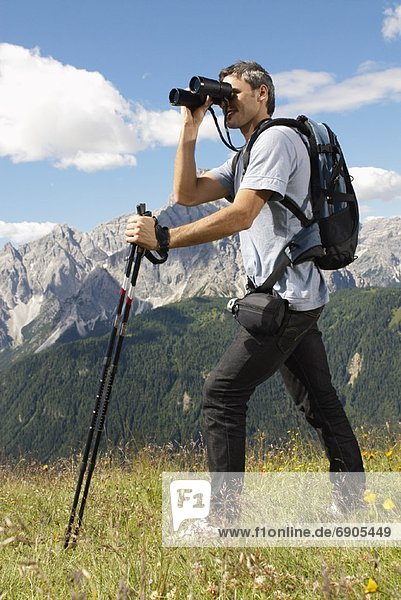 Hiker with Binoculars