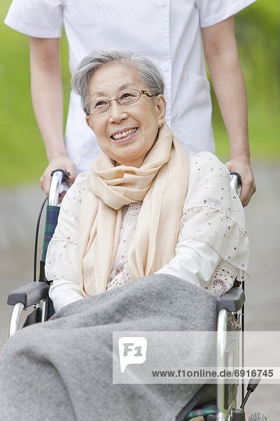 Senior Woman in Wheelchair