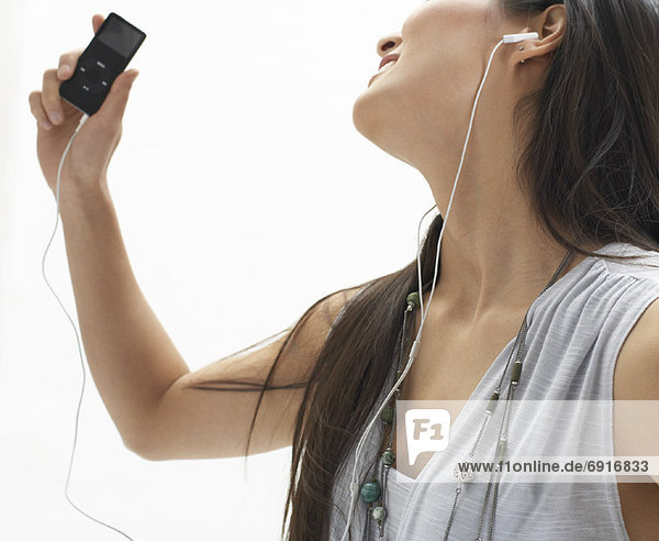 Woman with MP3 Player
