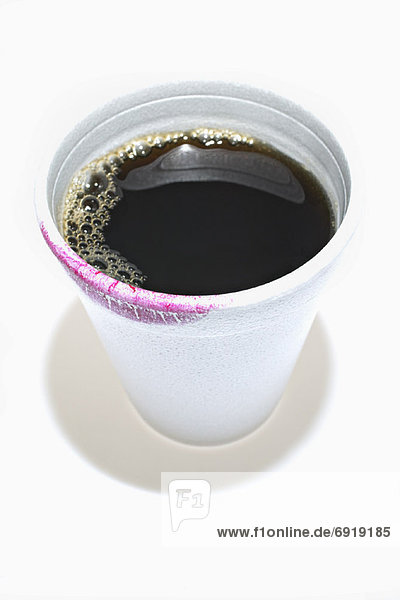Tasse  Lippenstift  Markierung  Kaffee