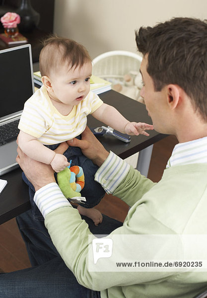 Menschlicher Vater Baby
