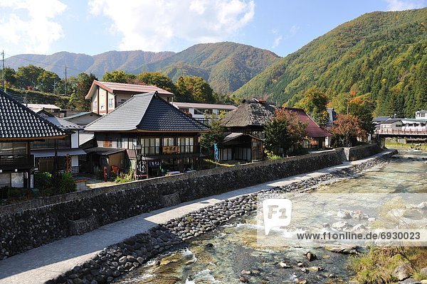 Yunishigawa hot spring  Tochigi Prefecture  Honshu  Japan