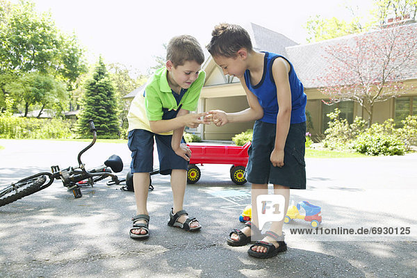 Children Playing in Driveway