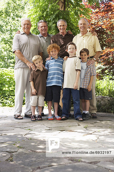 Portrait of Men with Grandsons