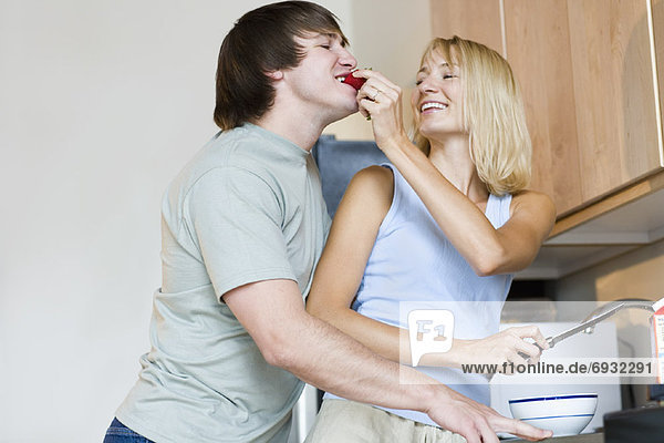 Couple In Kitchen