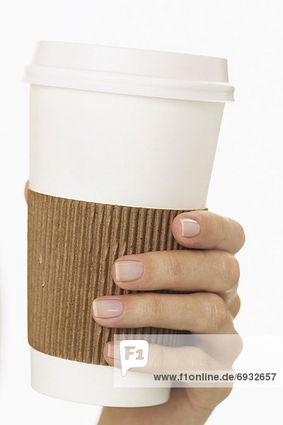 Kaffeetasse hält Hände