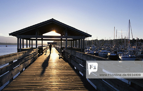 Marina Dock  Vancouver Island  British Columbia  Canada
