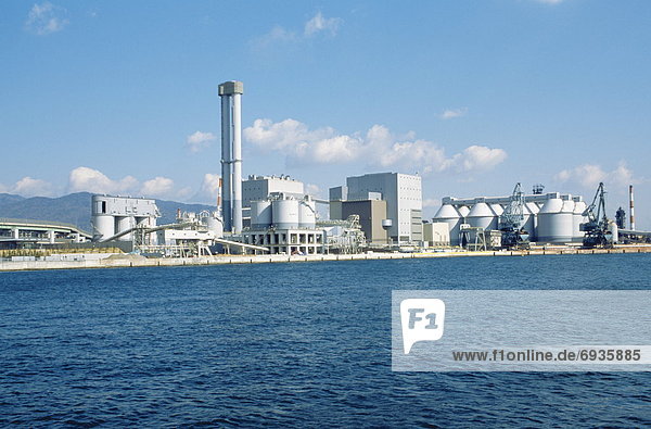 Thermal power station  Hyogo Prefecture  Honshu  Japan