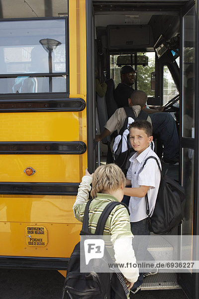 einsteigen  Omnibus  Schule