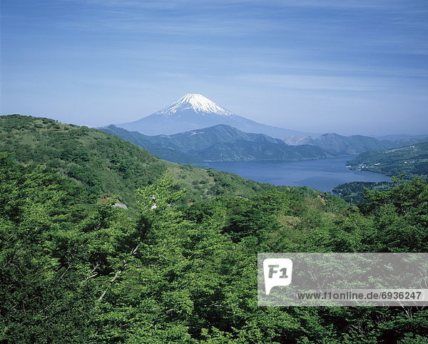 Mt. Fuji and Ashinoko  Kanagawa Prefecture  Japan