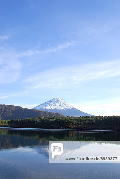 Mt. Fuji from lake  Fujikawaguchiko town  Yamanashi prefecture  Japan