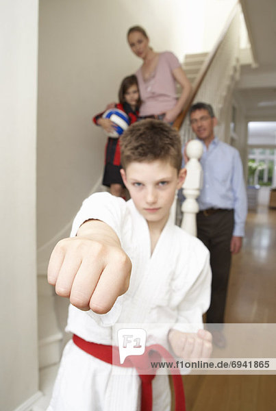 Junge - Person  Hintergrund  Karate