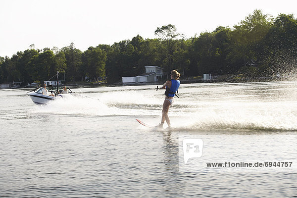 Woman Water-skiing