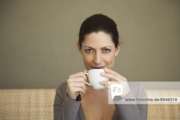Frau trinken Tee